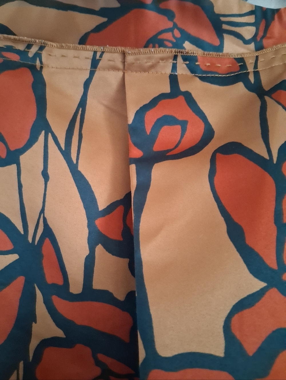 Simply Vera Vera Wang Floral Pleated Skirt | A-Line | Fall Colors | Size 12 - Picture 4 of 5